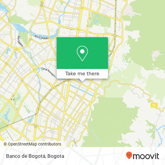 Banco de Bogotá map