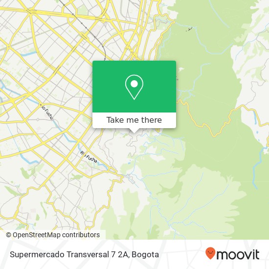 Supermercado Transversal 7 2A map