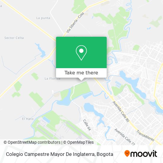 Mapa de Colegio Campestre Mayor De Inglaterra