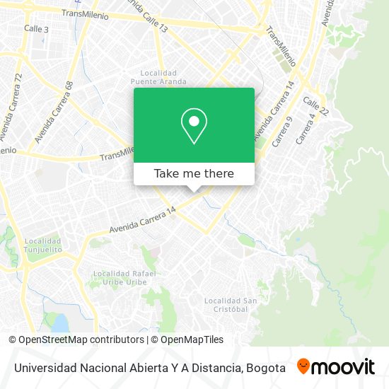 Universidad Nacional Abierta Y A Distancia map