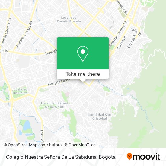 Colegio Nuestra Señora De La Sabiduria map