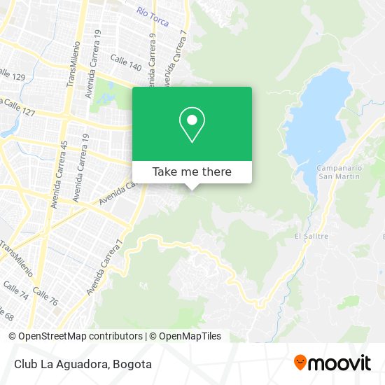 Club La Aguadora map