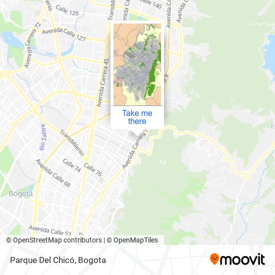 Parque Del Chicó map