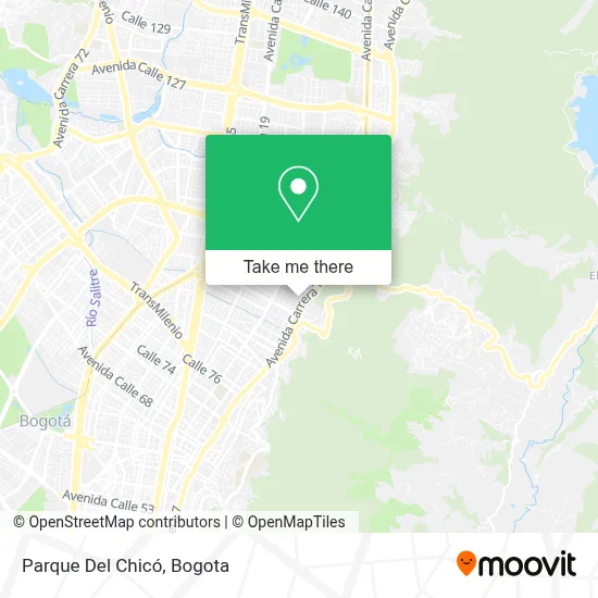 Parque Del Chicó map