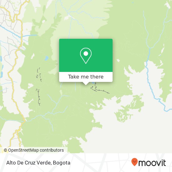 Alto De Cruz Verde map