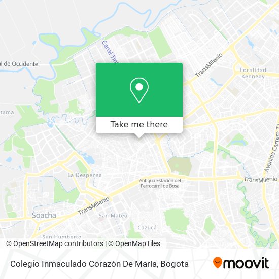 Mapa de Colegio Inmaculado Corazón De María