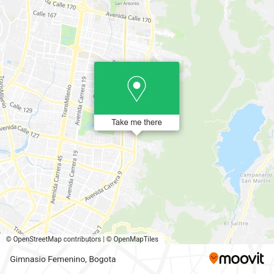 Mapa de Gimnasio Femenino