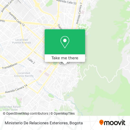Ministerio De Relaciones Exteriores map