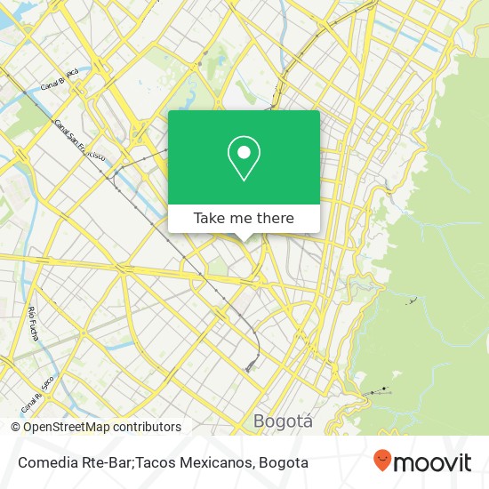Comedia Rte-Bar;Tacos Mexicanos map