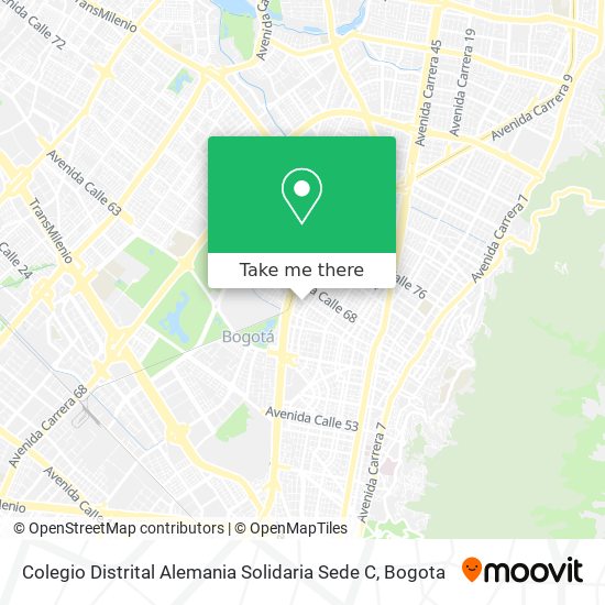 Mapa de Colegio Distrital Alemania Solidaria Sede C