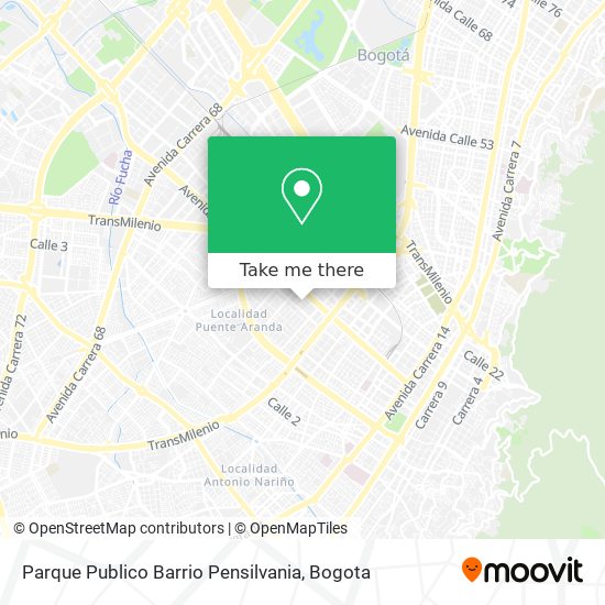 Parque Publico Barrio Pensilvania map