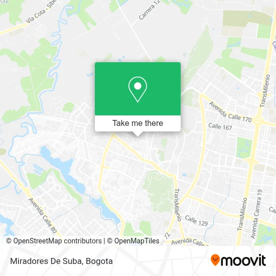 Miradores De Suba map