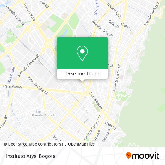 Instituto Atys map