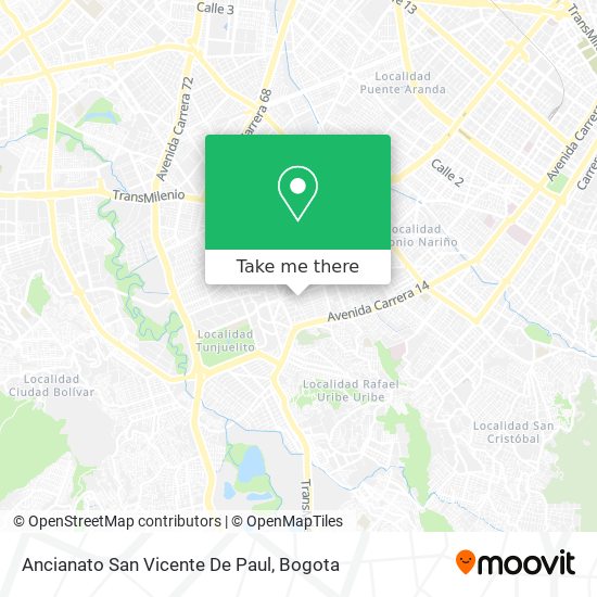 Ancianato San Vicente De Paul map