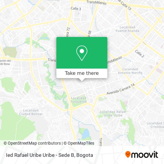 Ied Rafael Uribe Uribe - Sede B map