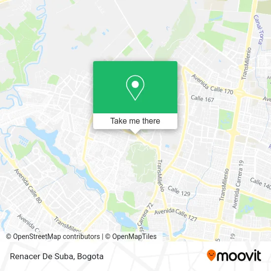 Mapa de Renacer De Suba