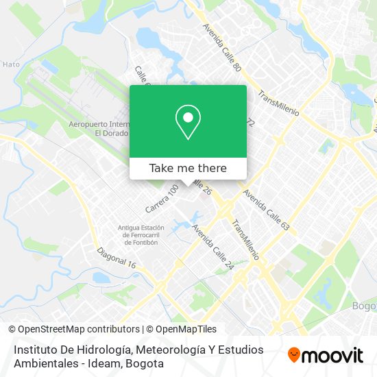 Mapa de Instituto De Hidrología, Meteorología Y Estudios Ambientales - Ideam