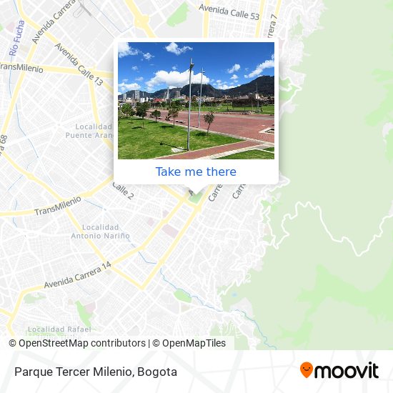 Parque Tercer Milenio map