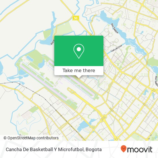 Cancha De Basketball Y Microfutbol map