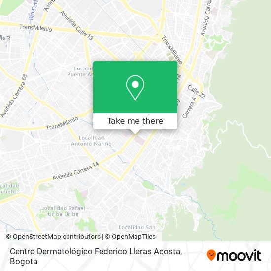 Centro Dermatológico Federico Lleras Acosta map