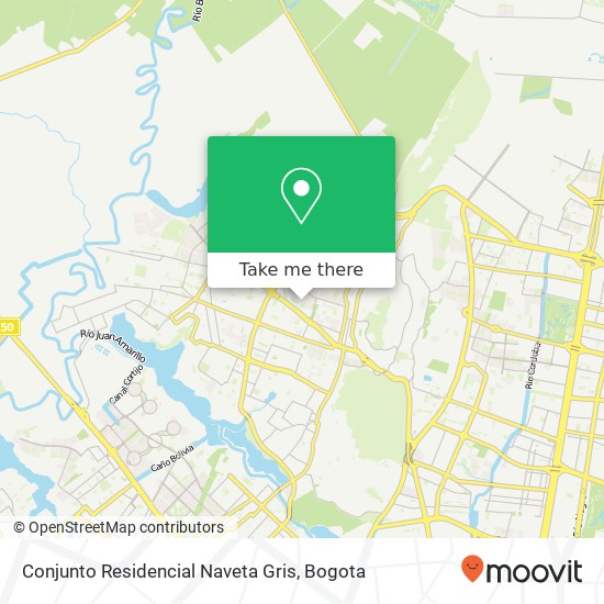 Mapa de Conjunto Residencial Naveta Gris