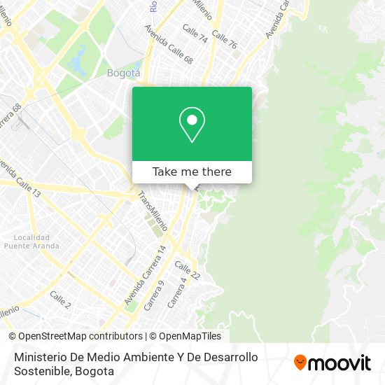 Mapa de Ministerio De Medio Ambiente Y De Desarrollo Sostenible