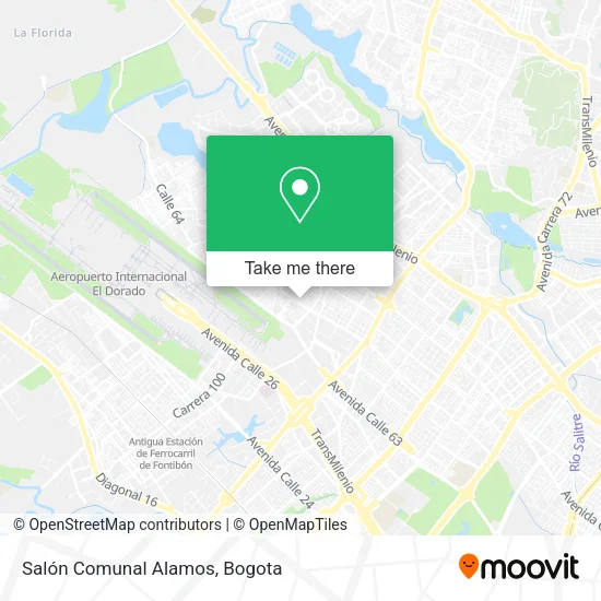 Mapa de Salón Comunal Alamos