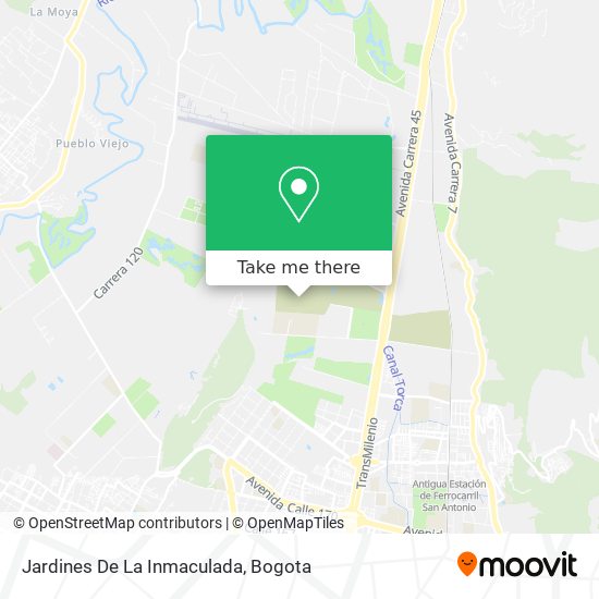 Jardines De La Inmaculada map