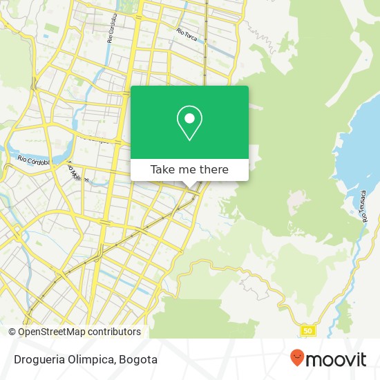 Mapa de Drogueria Olimpica