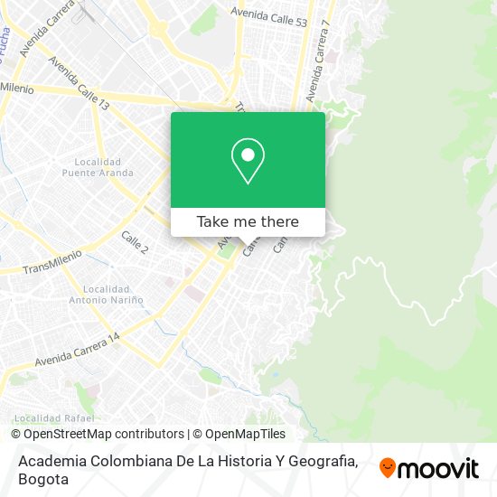 Academia Colombiana De La Historia Y Geografia map