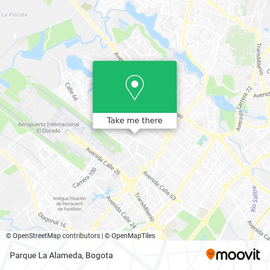 Parque La Alameda map