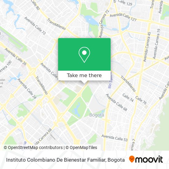Instituto Colombiano De Bienestar Familiar map