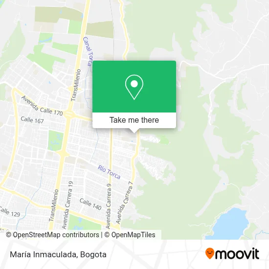 María Inmaculada map