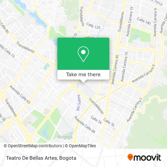 Teatro De Bellas Artes map