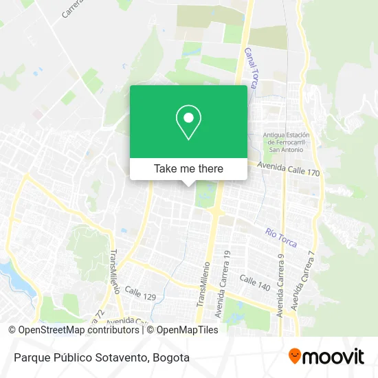 Parque Público Sotavento map