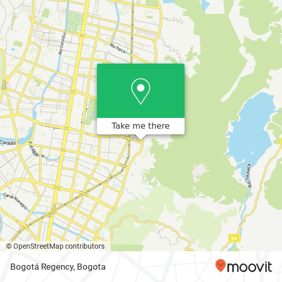 Bogotá Regency map