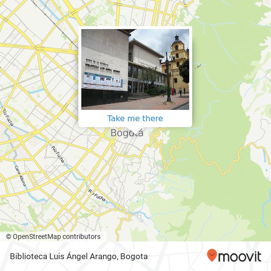 Biblioteca Luis Ángel Arango map
