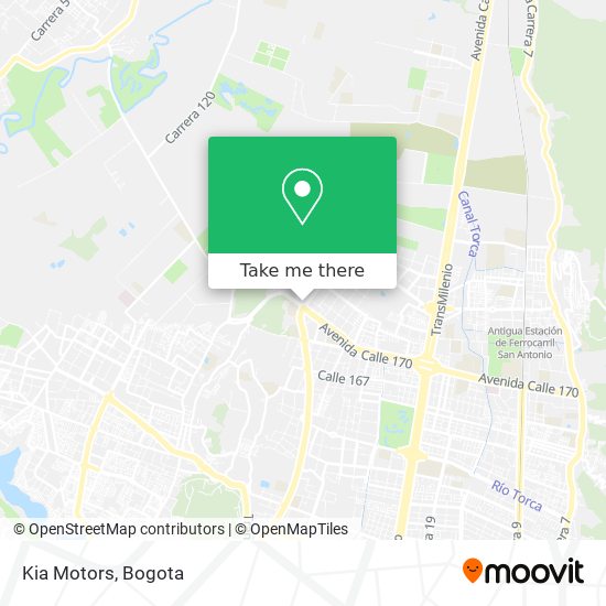 Kia Motors map