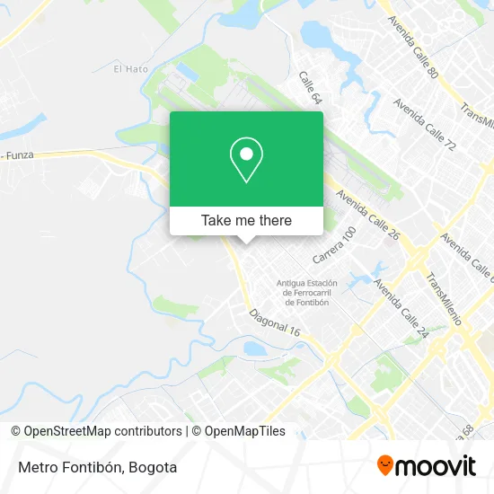 Metro Fontibón map