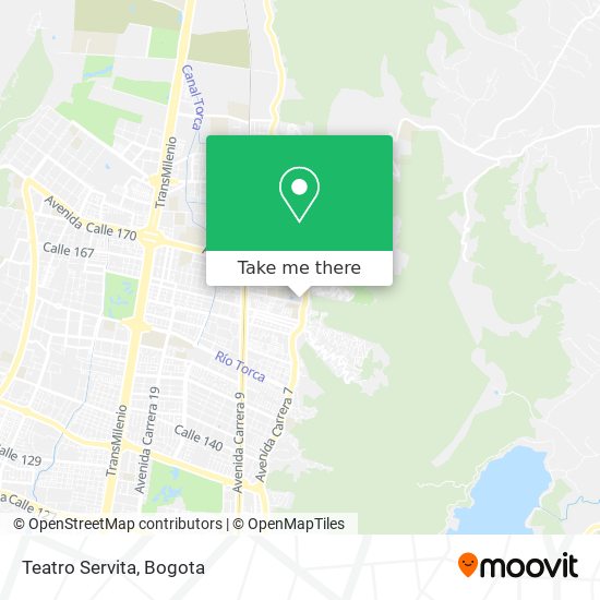 Teatro Servita map