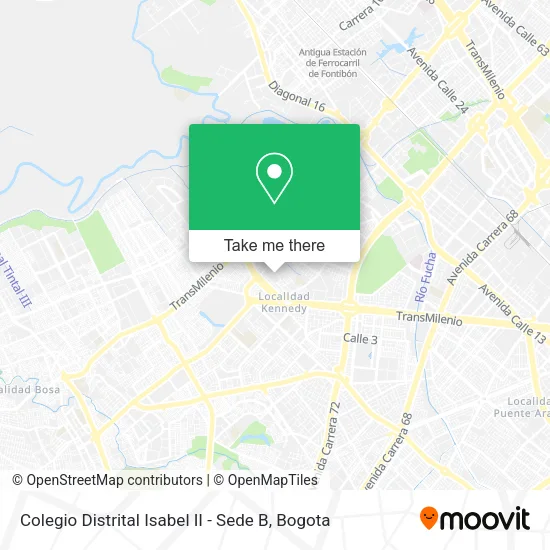 Mapa de Colegio Distrital Isabel II - Sede B