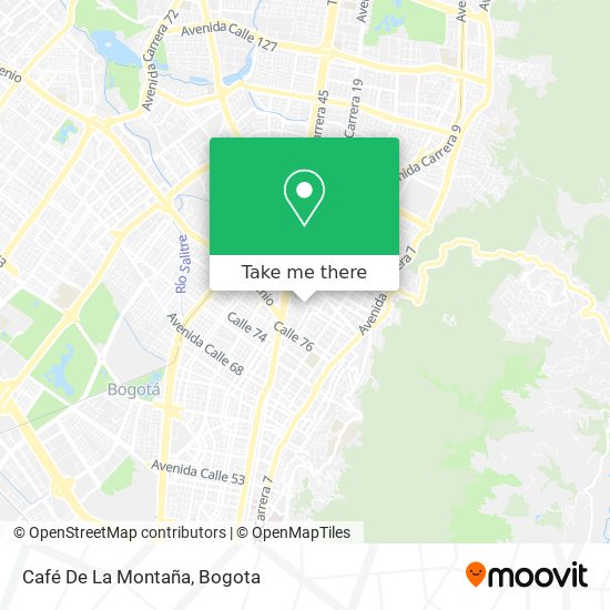 Café De La Montaña map