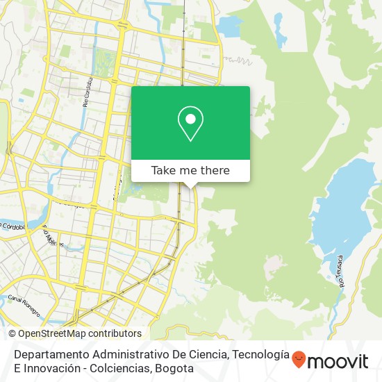 Departamento Administrativo De Ciencia, Tecnología E Innovación - Colciencias map