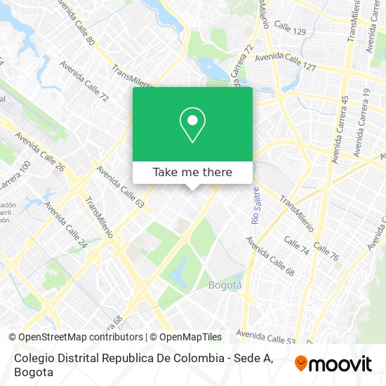 Mapa de Colegio Distrital Republica De Colombia - Sede A
