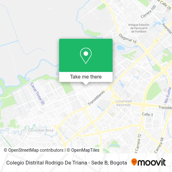 Mapa de Colegio Distrital Rodrigo De Triana - Sede B