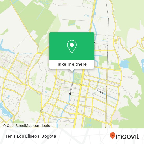 Tenis Los Eliseos map