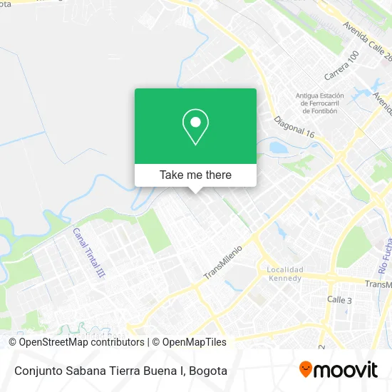 Mapa de Conjunto Sabana Tierra Buena I