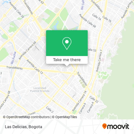 Las Delicias map