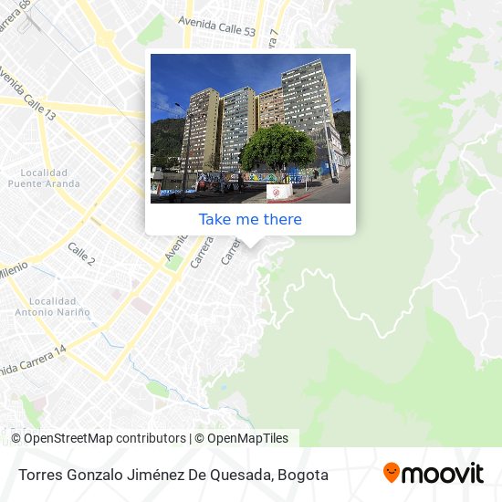 Torres Gonzalo Jiménez De Quesada map