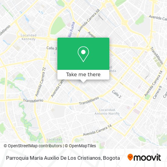 Parroquia María Auxilio De Los Cristianos map